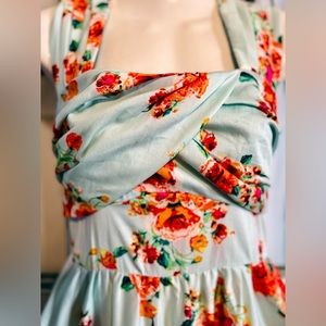 STUNNING Original Hand Made Designer Vintage style Dress 🩵 Brand new / Size 2